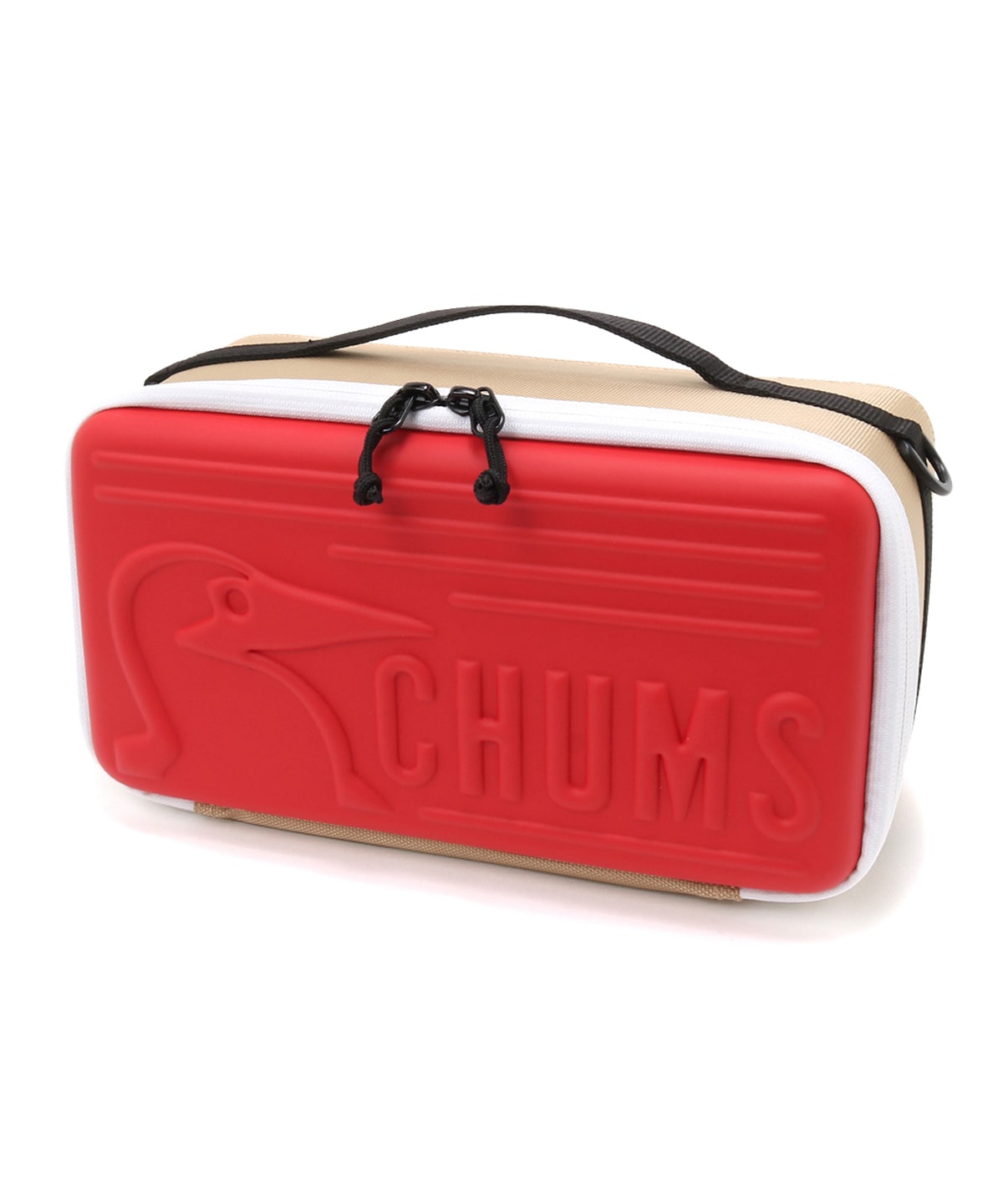 CHUMS BOOBY MULTI HARD CASE M BEIGE / RED